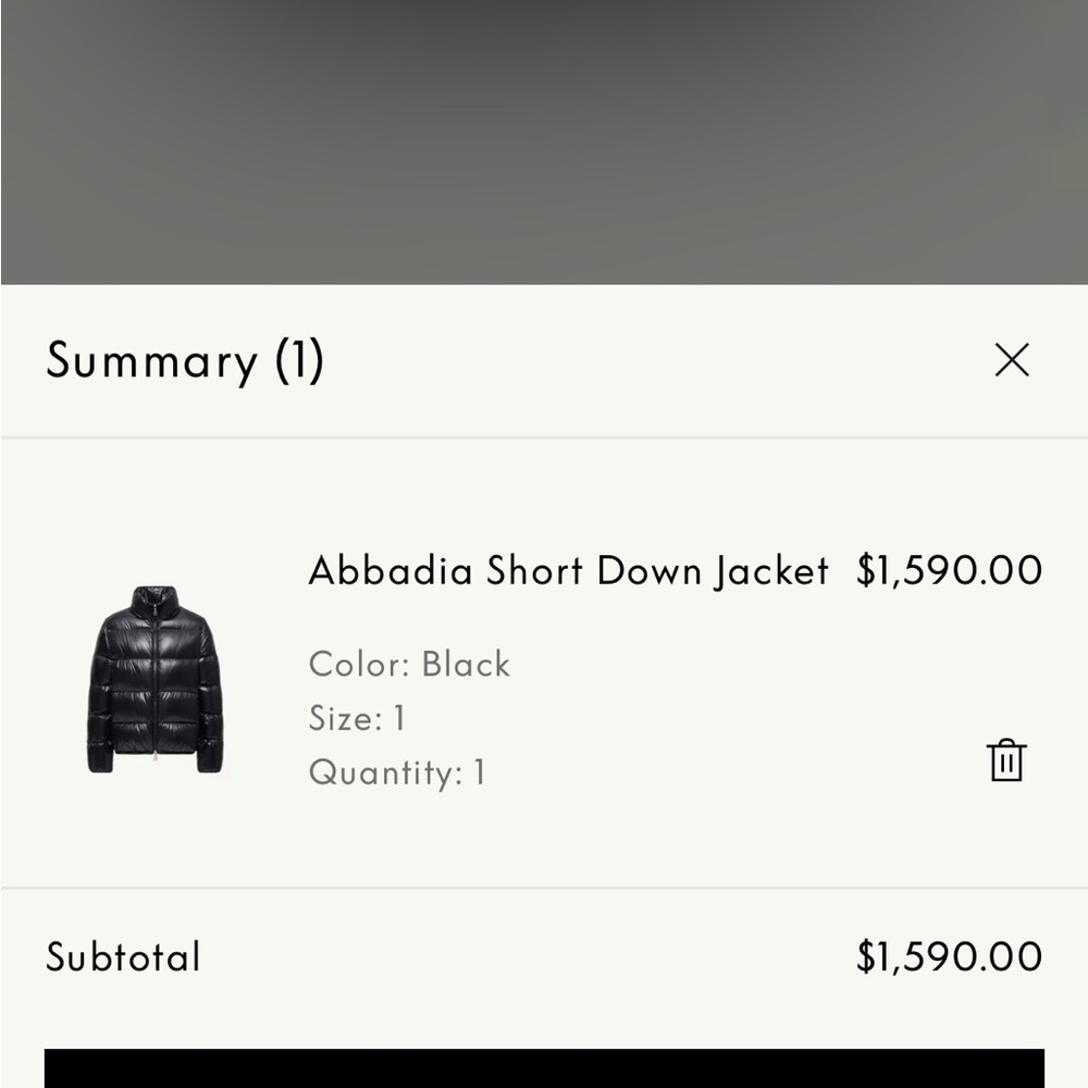 Moncler Abbadia Short Down Jacket - Picture 8 of 9